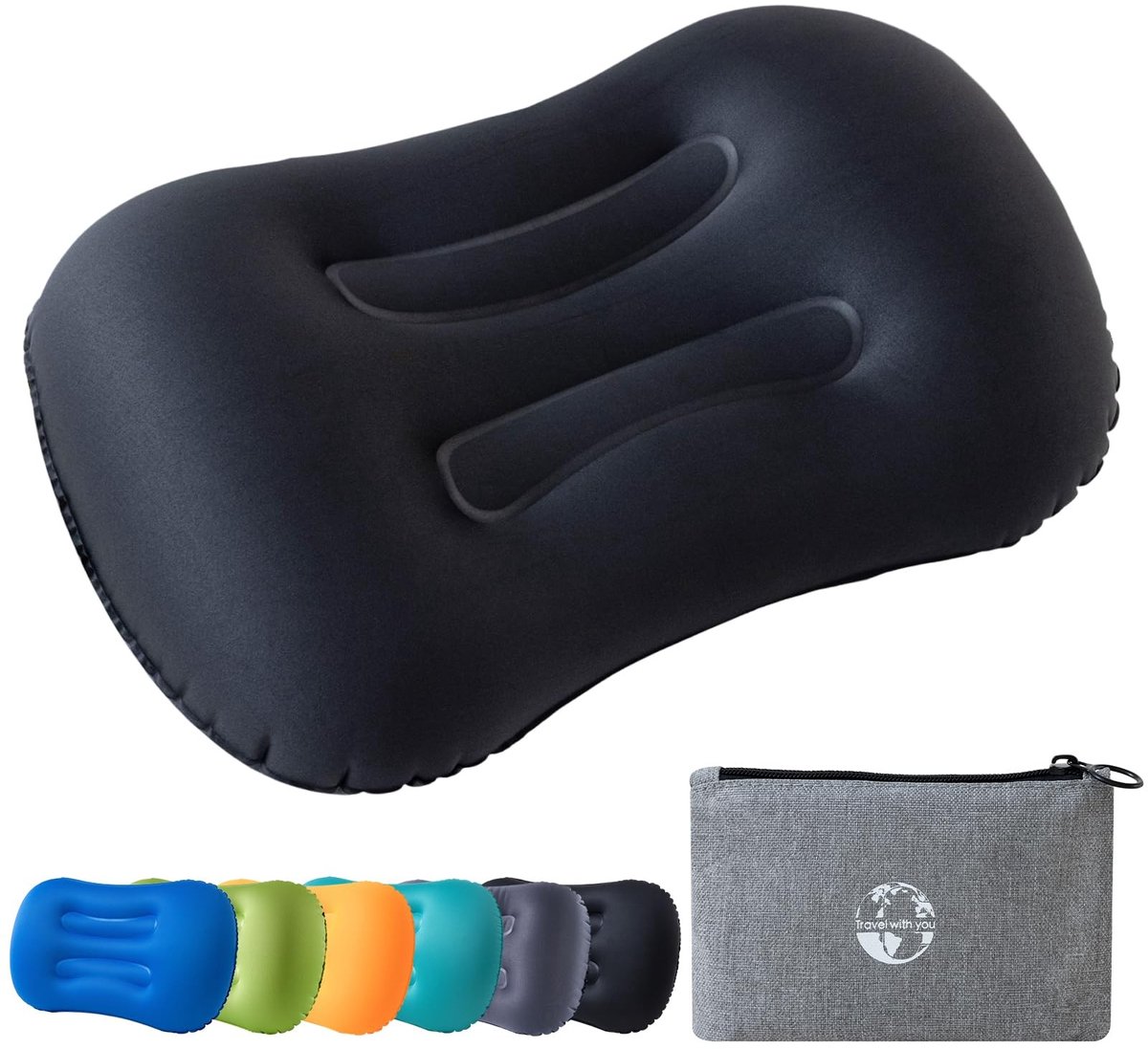 Omgoods - Lichtgewicht Opblaasbare Campingkussen voor Ergonomische Steun