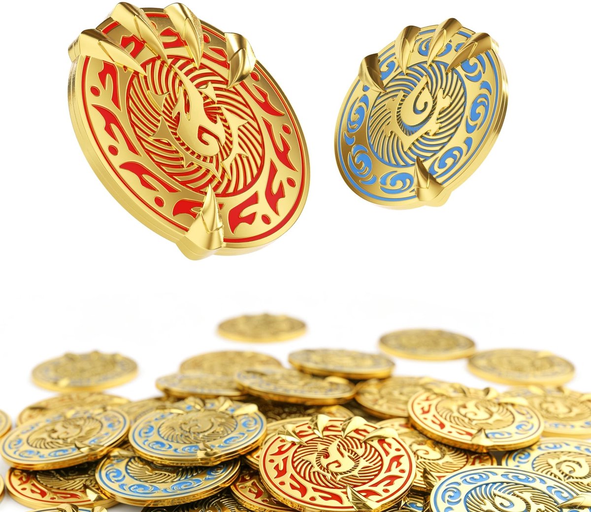 Omgoods - Dragon Claw Metalen Munten voor DND Spellen