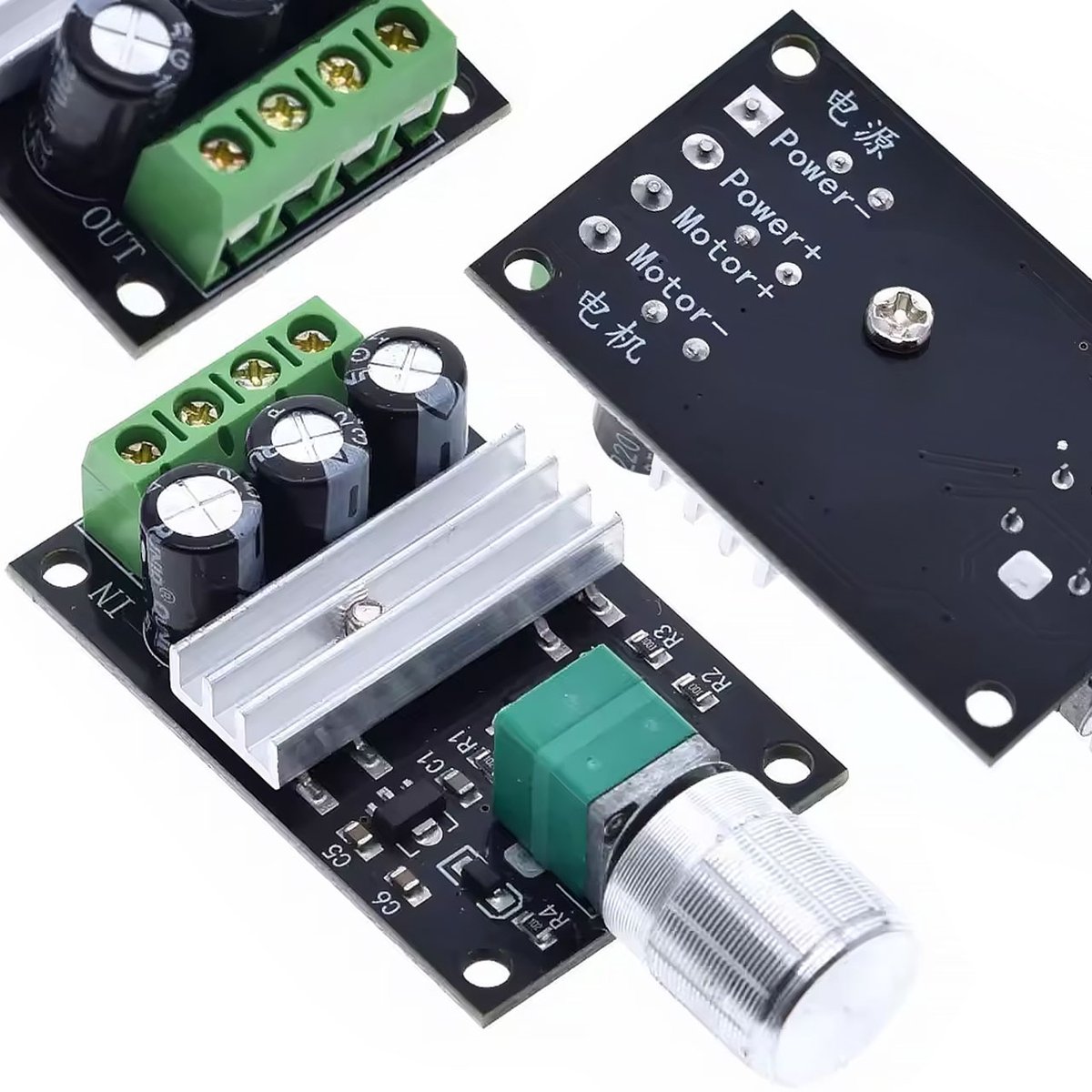 Rosfix Toerentalregelaar PWM - DC Motorregelaar met Potentiometer - 6–28V 3A, 0/20–100%