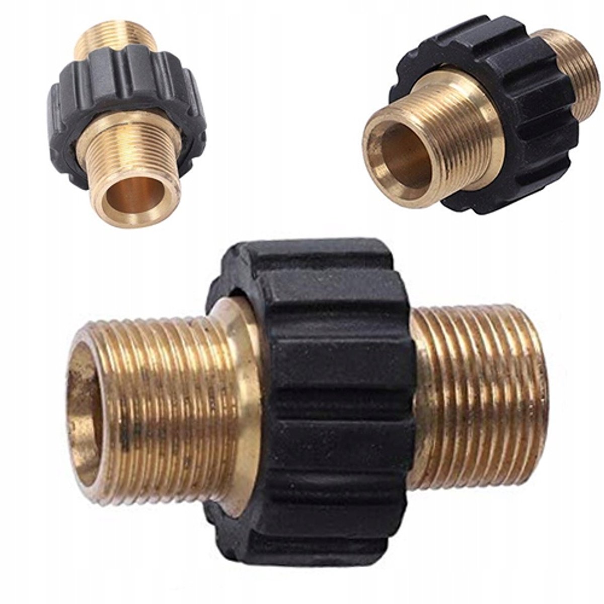 Rosfix Adapter Vervanging - Messing Corrosiebestendig - 2x Buitendraad M22x1,5 Mm - Geschikt voor Kärcher