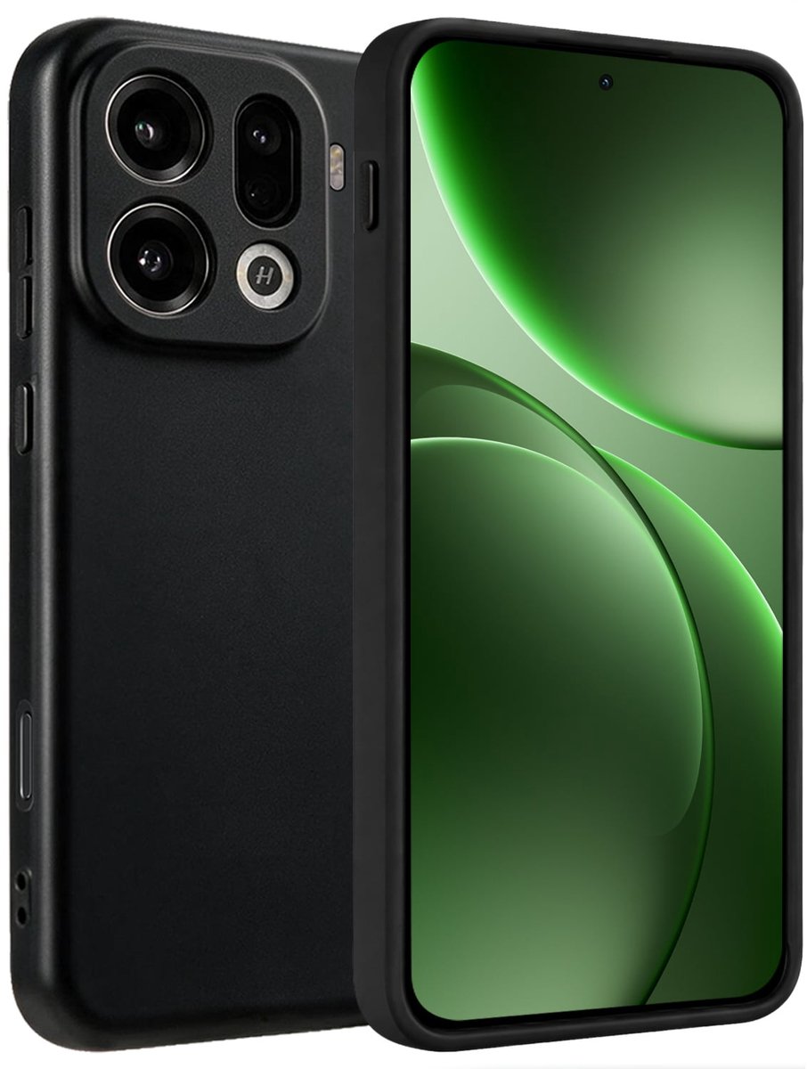 Hoesje Geschikt voor OPPO Find X9 Pro - Sterk & Shockproof - Hoes Cover - Siliconen Case - Zwart