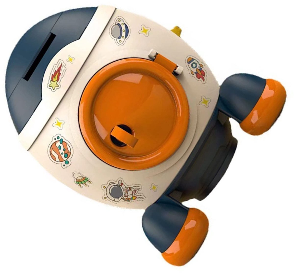 Elzusha - Raket Spaarpot Multifunctioneel Cadeau voor Kinderen Morandi Blauw