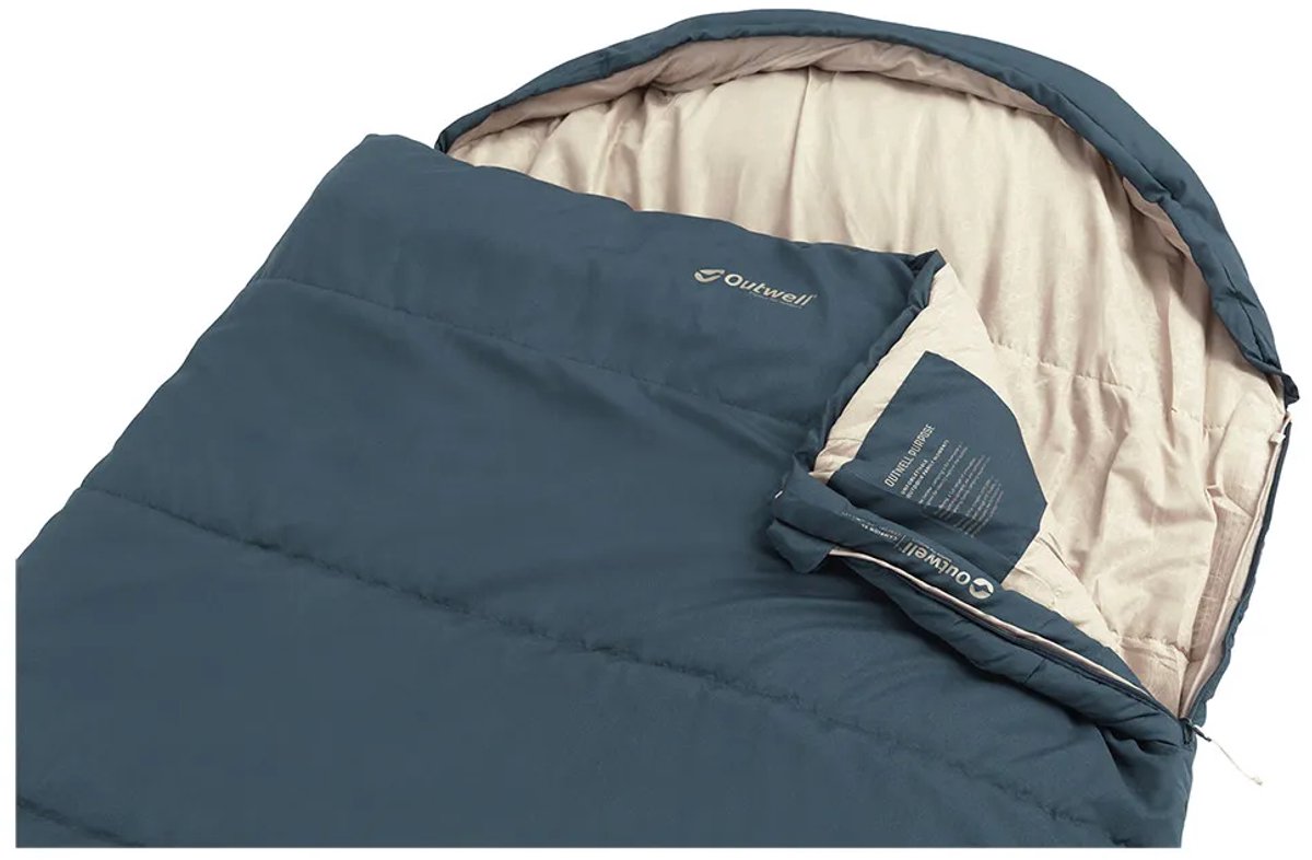 Outwell Campion Lux XL Blue Slaapzak Dekenmodel +5C 225 x 85 cm