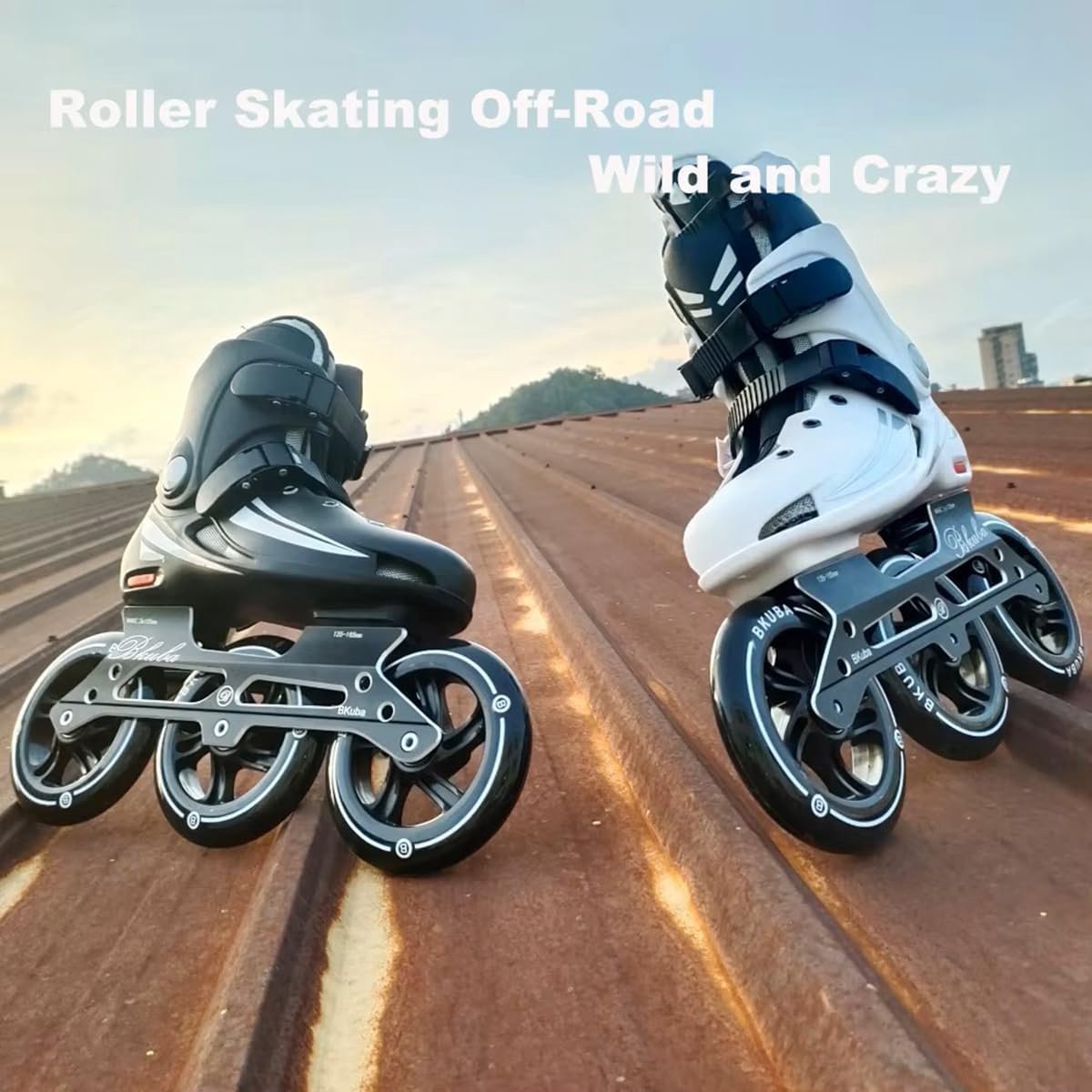 Driewiel Rolschaatsen - Inline Skates - Snel Skaten - ABEC-7 Lagers - 125mm Wielen - Zwart
