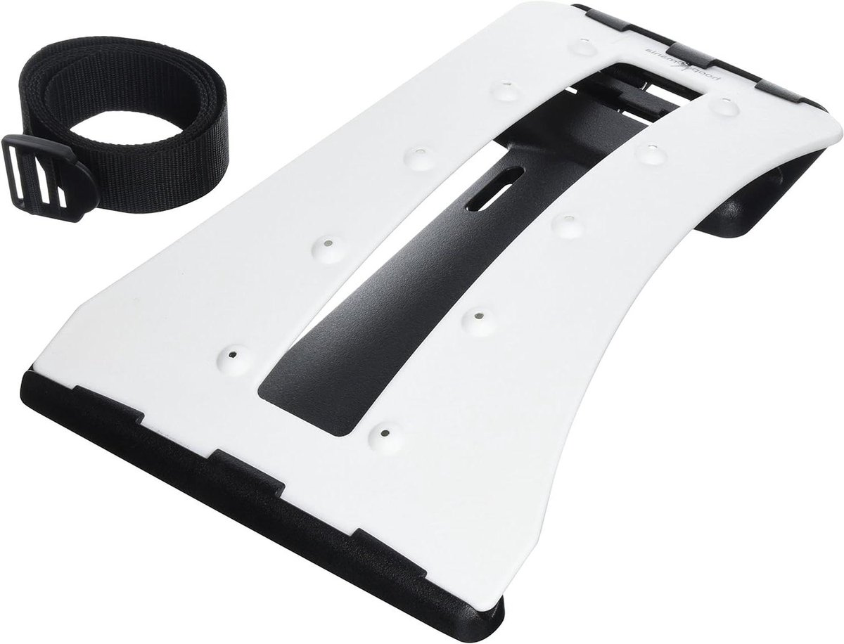 Rugstretcher - Rugtrainer Rugtrainer - Rugspieren Versterken - 3 Trainingsniveaus - 38x25x11 cm - Zwart