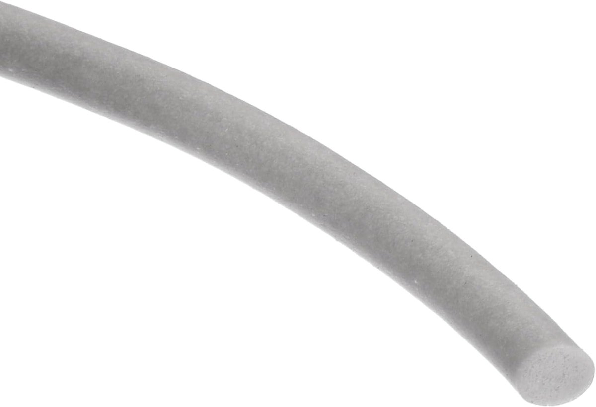 Afdichtingstape van siliconenschuim, 4 mm OD, 4,5 m, siliconen schuimafdichting voor schuimbuis, grijs
