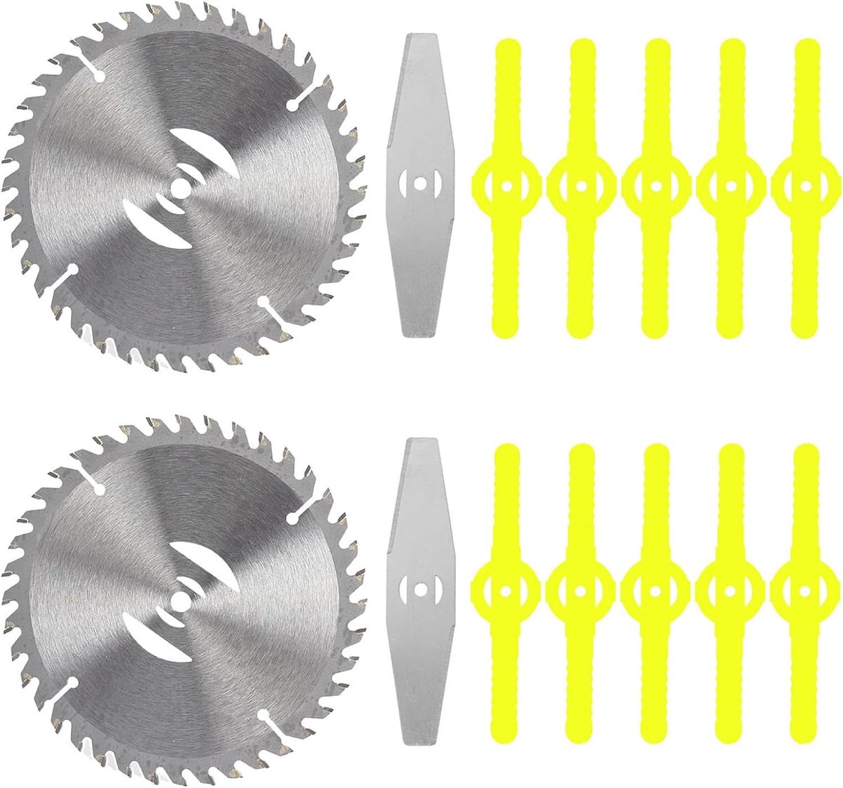 Reservemessen voor Grastrimmer - 14 Stuks - Vervangende Blades voor 3-in-1 Grasmaaiers - Voor Gazononderhoud