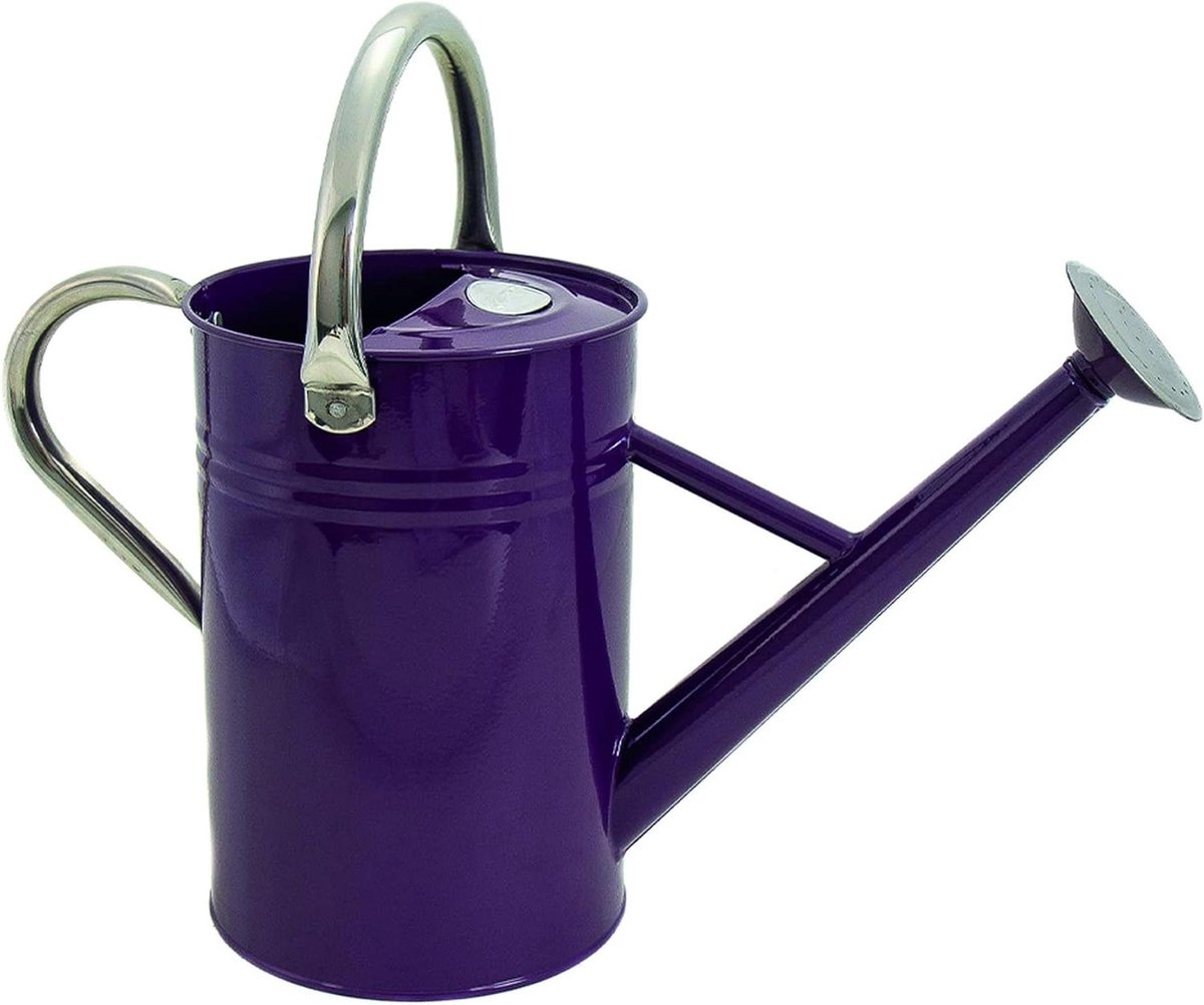 Vintage Gieter - Waterkan Tuin - Planten Water Geven - Verzinkt Staal - 45 liter - Violet