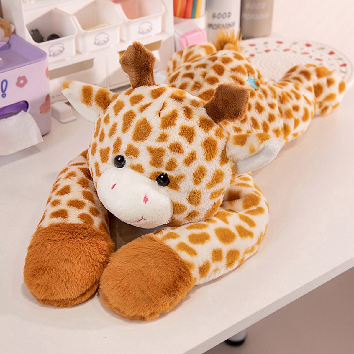 Casalora Pluche knuffel - Sknuffel Giraffe met Lange Armen - 60cm - Zachte Knuffel voor Comfort & Ontspanning