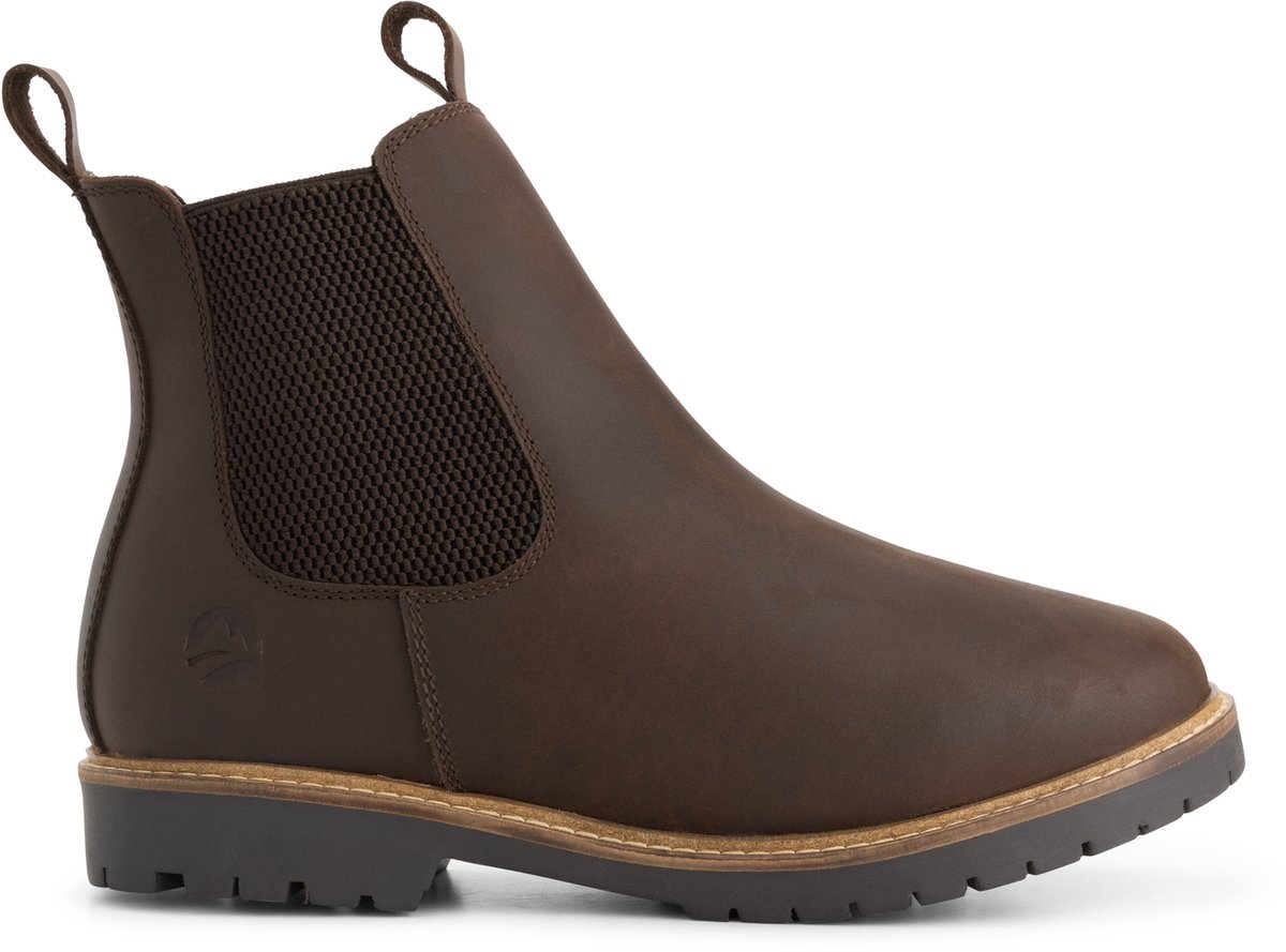 Travelin’ Thisted Dames Chelsea boots Wol gevoerd Donkerbruin