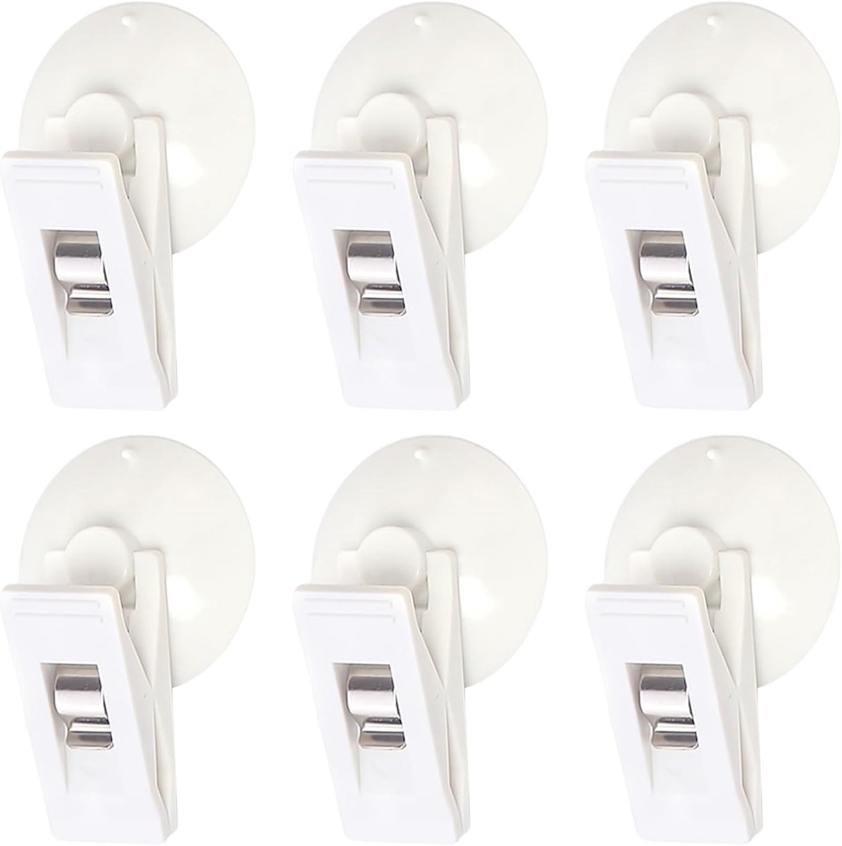 Zuignappen, vaste clips, zuignapclips, parkeerkaartclips, transparante autoclips, zuignap-klem, parkeerkaarthouder