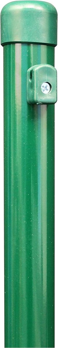 Palen voor gaashekken, sendzimir verzinkt, groen met kunststof coating, 38/1500 mm