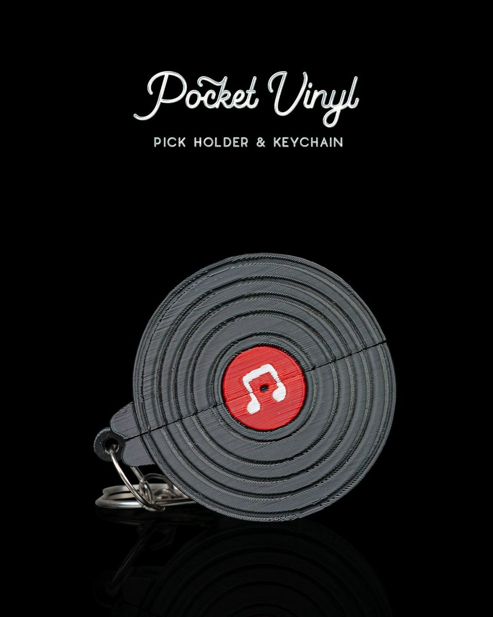 Pocket Vinyl - Decoratief interieuraccessoire - Uniek decoratiestuk - woonaccessoire, bureau organizer, houder, kantoor, werkplek