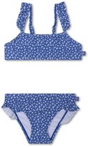 Swim Essentials | Blauw Panterprint Meisjes UV Bikini - Maat 98/104