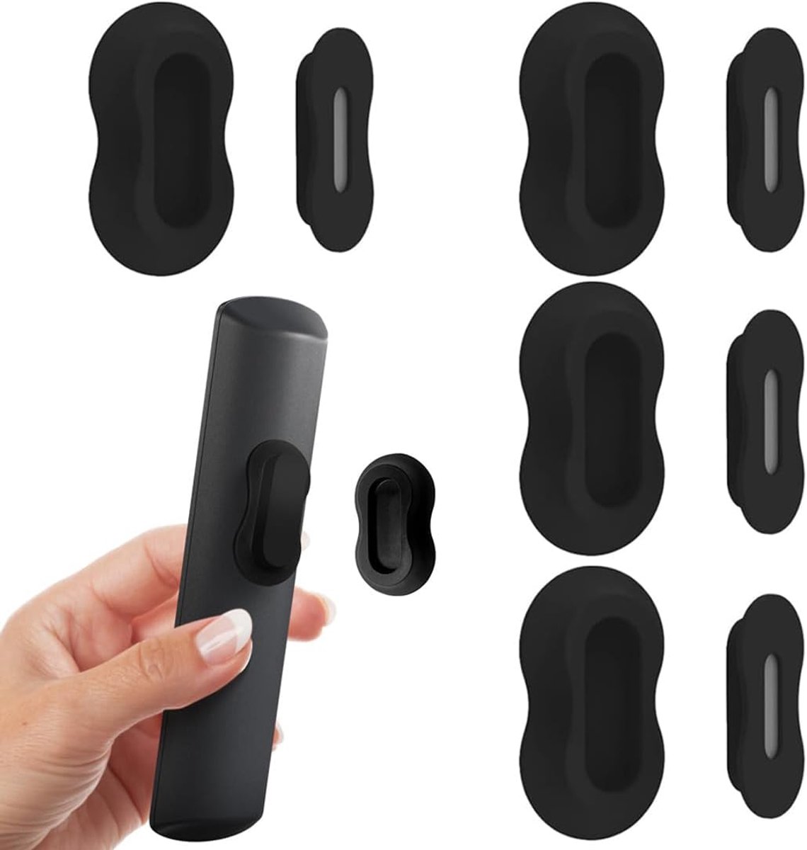 4 stuks magneetstickers met afstandsbediening, magnetische wandhaken voor elektrische borstels, organizer zonder boren, voor badkamer, keuken, slaapkamer, kantoor