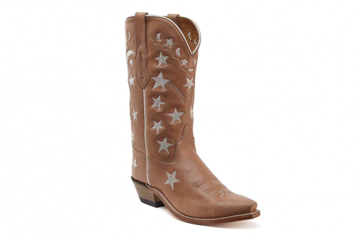 Bootstock Stars Soft Pink Cowboylaarzen - Dames - Roze - Leer