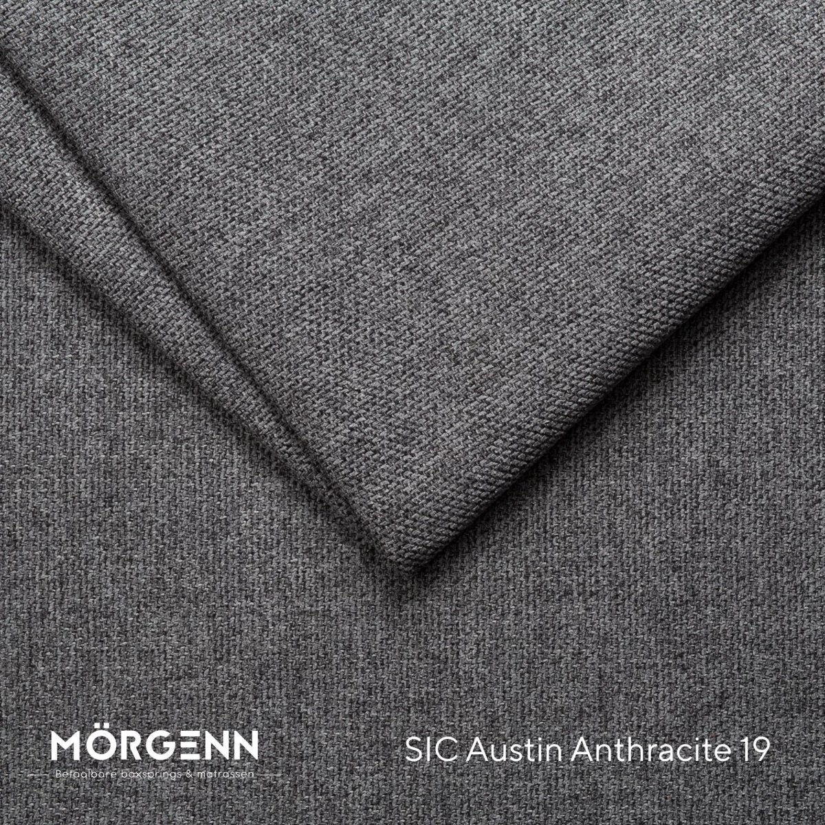 Mörgenn SIC Austin Stofstaal - Meubelstof voor Boxspring en Bed - Anthracite 19