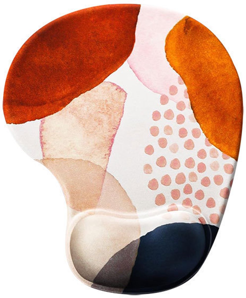Ergonomische muismat met gel polssteun polssteun glad oppervlak antislip PU-voet comfortabele kantoorbenodigdheden pijnverlichting, 23 x 19 cm, A1
