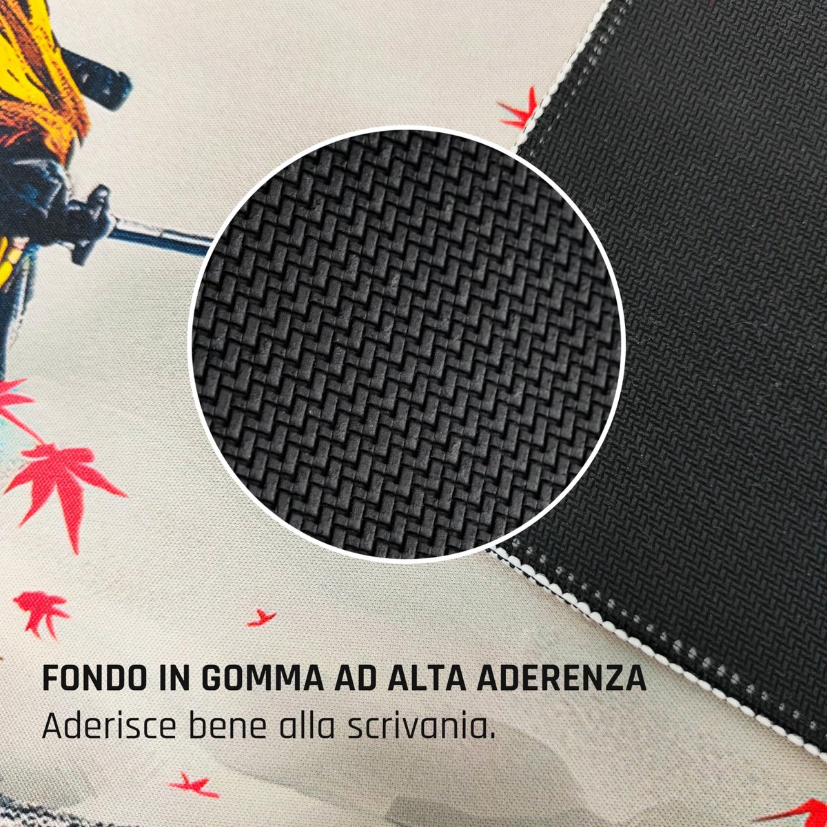 SnelShoppen - Gaming Muismat XL 30 x 80 cm 3 mm - 8K 300 DPI Print - Japanse Samurai Ontwerp met Fuji - Antislip Onderkant - Hoge Precisie Oppervlak -