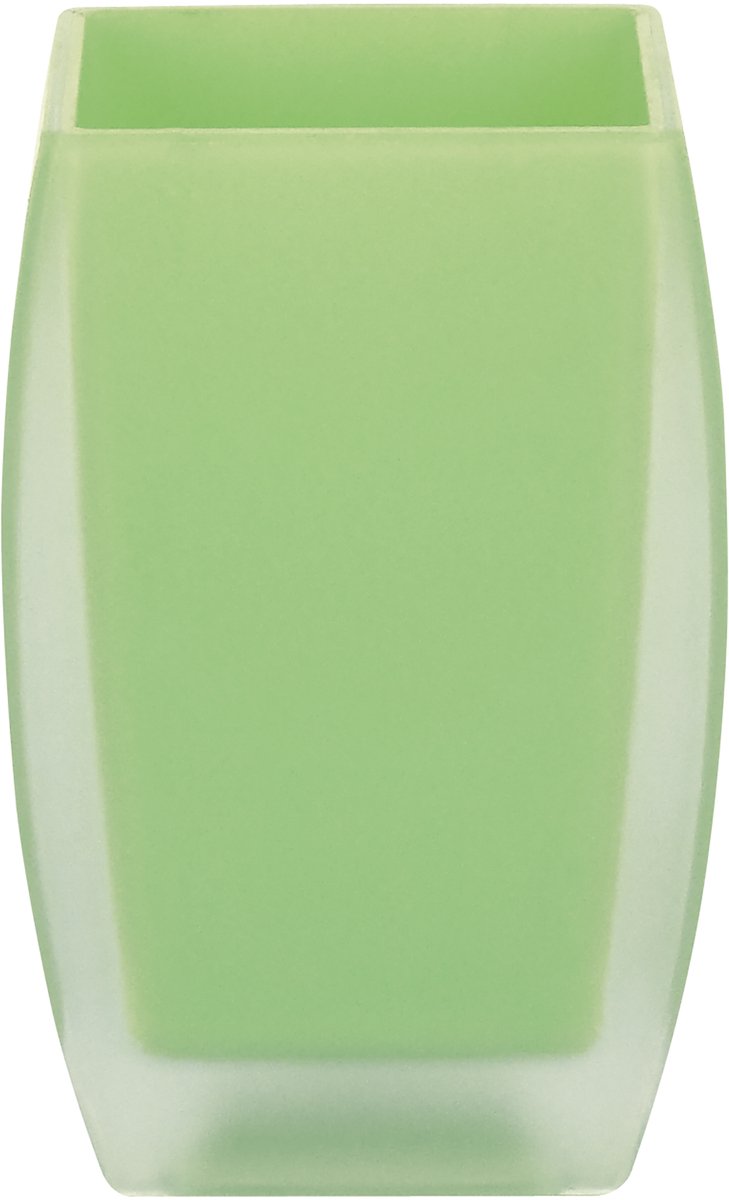Spirella Freddo Tandenborstelhouder – Badkamertumbler en Borstelhouder voor de Badkamer – Grijs – 7 x 7 x 10,5 cm