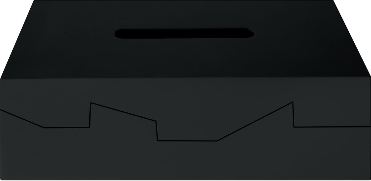 Spirella Tissue Box Skyline – Tissuebox en Zakdoekhouder met Geometrisch Design voor Badkamer, Keuken en Kantoor