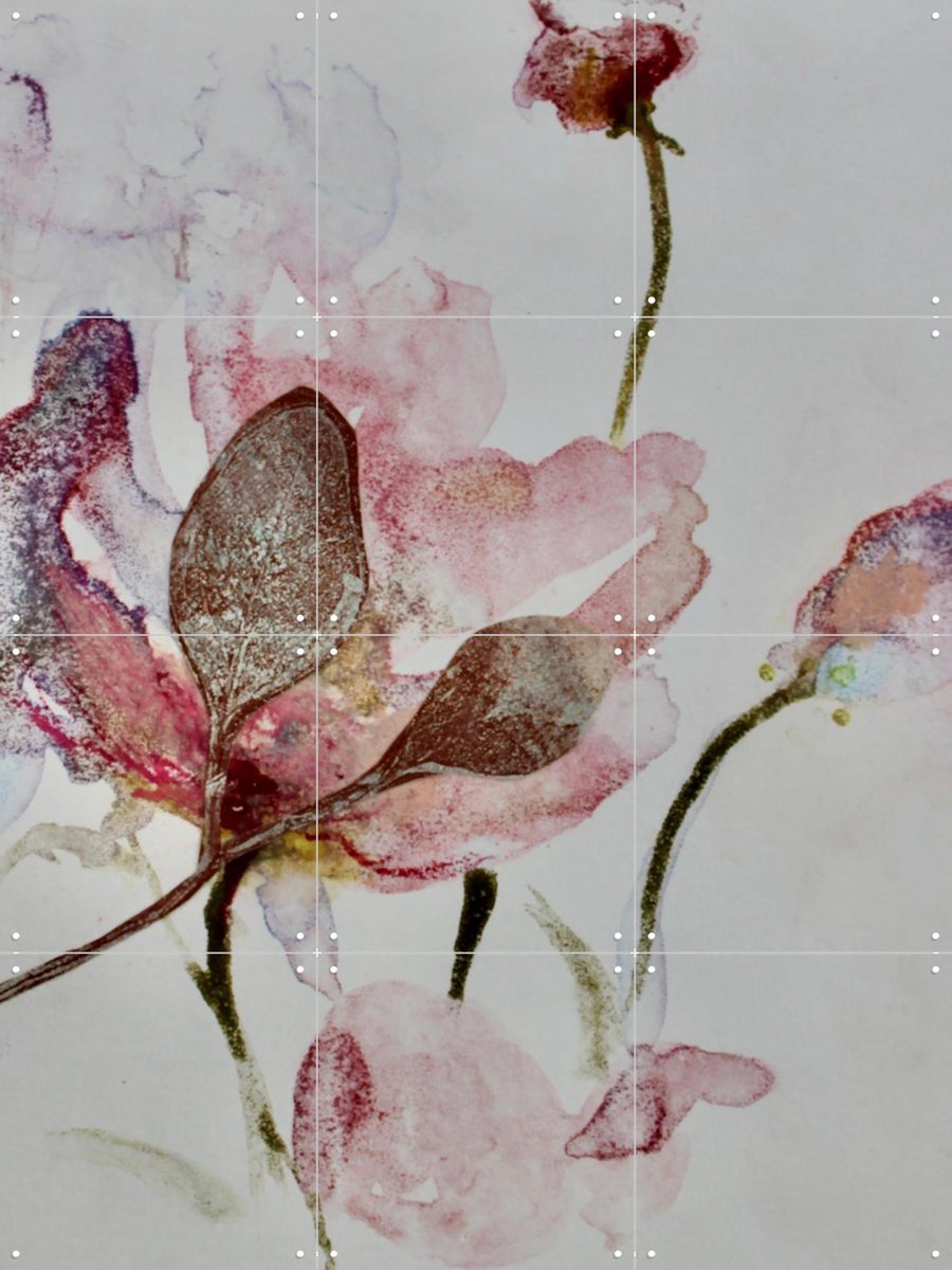 IXXI Sweetheart, RAR Kramer - 60 x 80 cm - Gratis ophangtool - Grote wanddecoratie en posters - Fantasierijk, Kleurrijk, Abstract, Aquarel, Woonkamer
