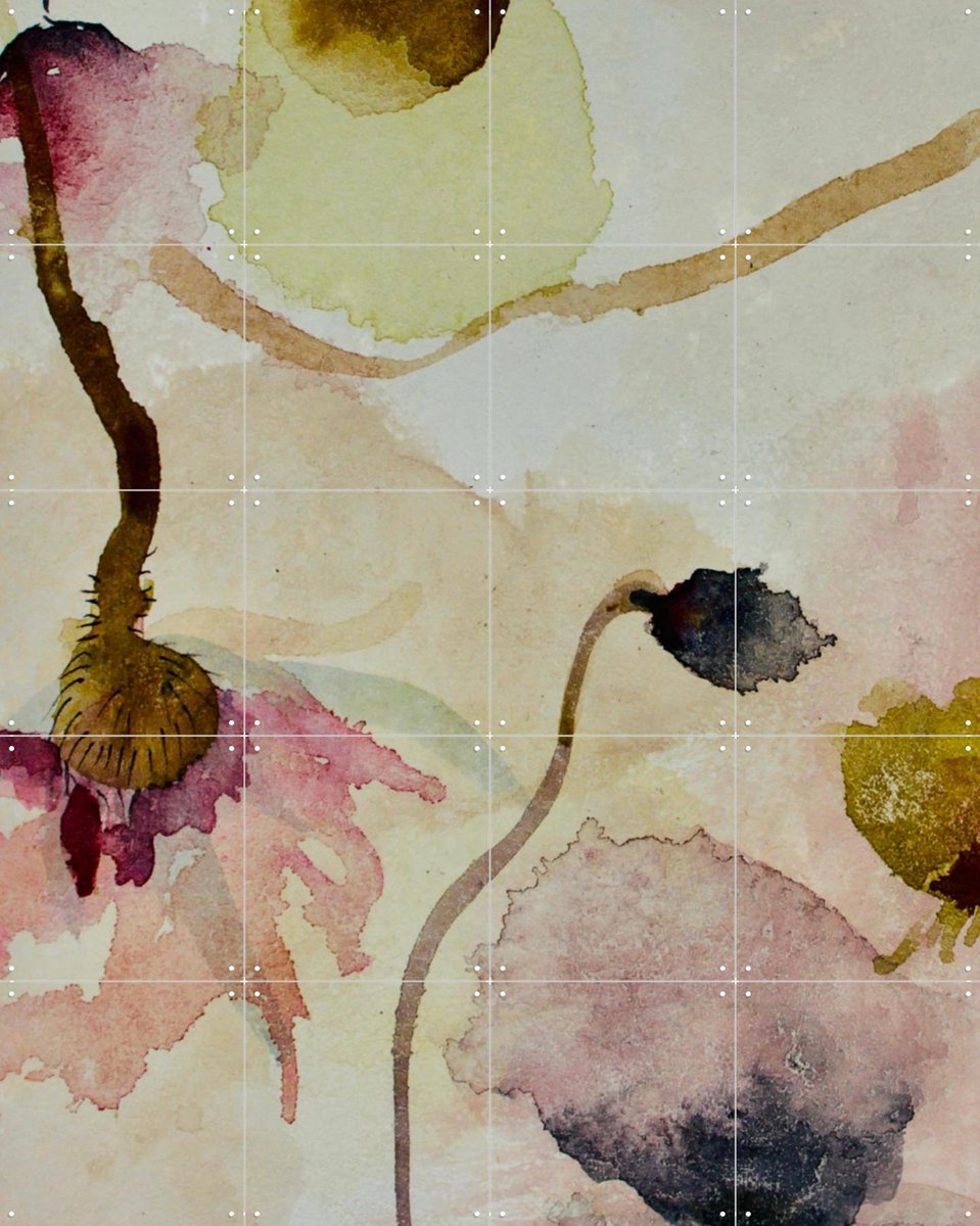 IXXI In The Eyes Of Alice, RAR Kramer - 80 x 100 cm - Gratis ophangtool - Grote wanddecoratie en posters - Kleurrijk, Schilderijen, Aquarel, Abstract