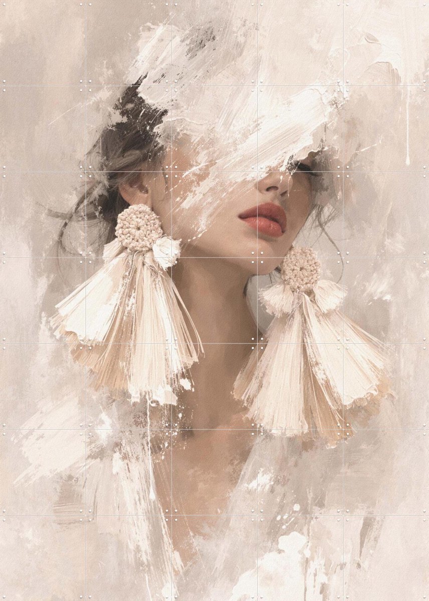 IXXI Bohemian Chic, Moonheart Artworks - 100 x 140 cm - Gratis ophangtool - Grote wanddecoratie en posters - Kwaststreken, Impressionisme, Modern