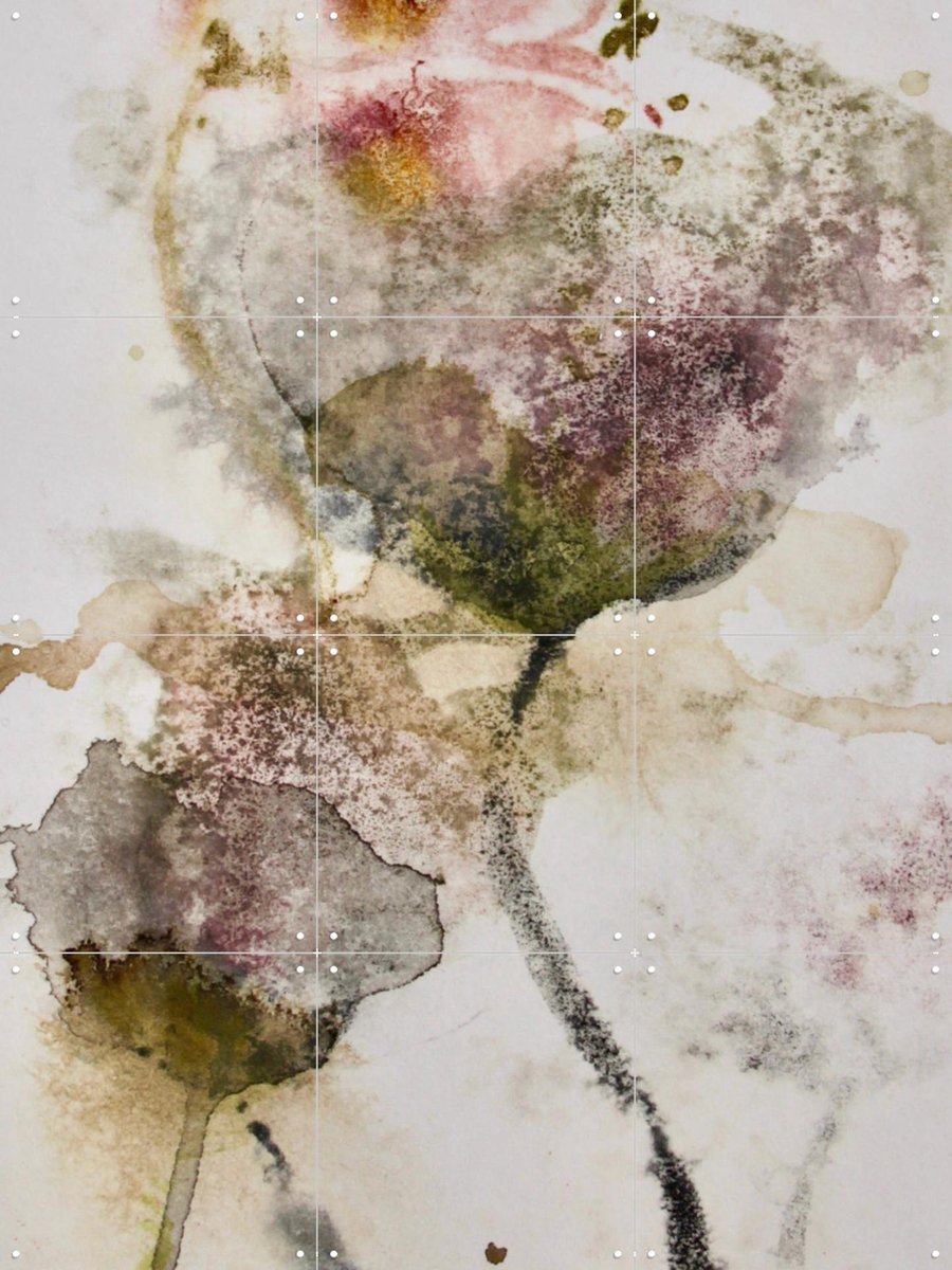 IXXI Whispering, RAR Kramer - 60 x 80 cm - Gratis ophangtool - Grote wanddecoratie en posters - Aquarel, Impressionisme, Modern, Abstract, Gang
