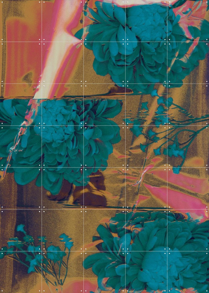 IXXI Hologarden, Amber Lauder - 100 x 140 cm - Gratis ophangtool - Grote wanddecoratie en posters - Modern, Abstract, Digitale Kunst, Geometrische