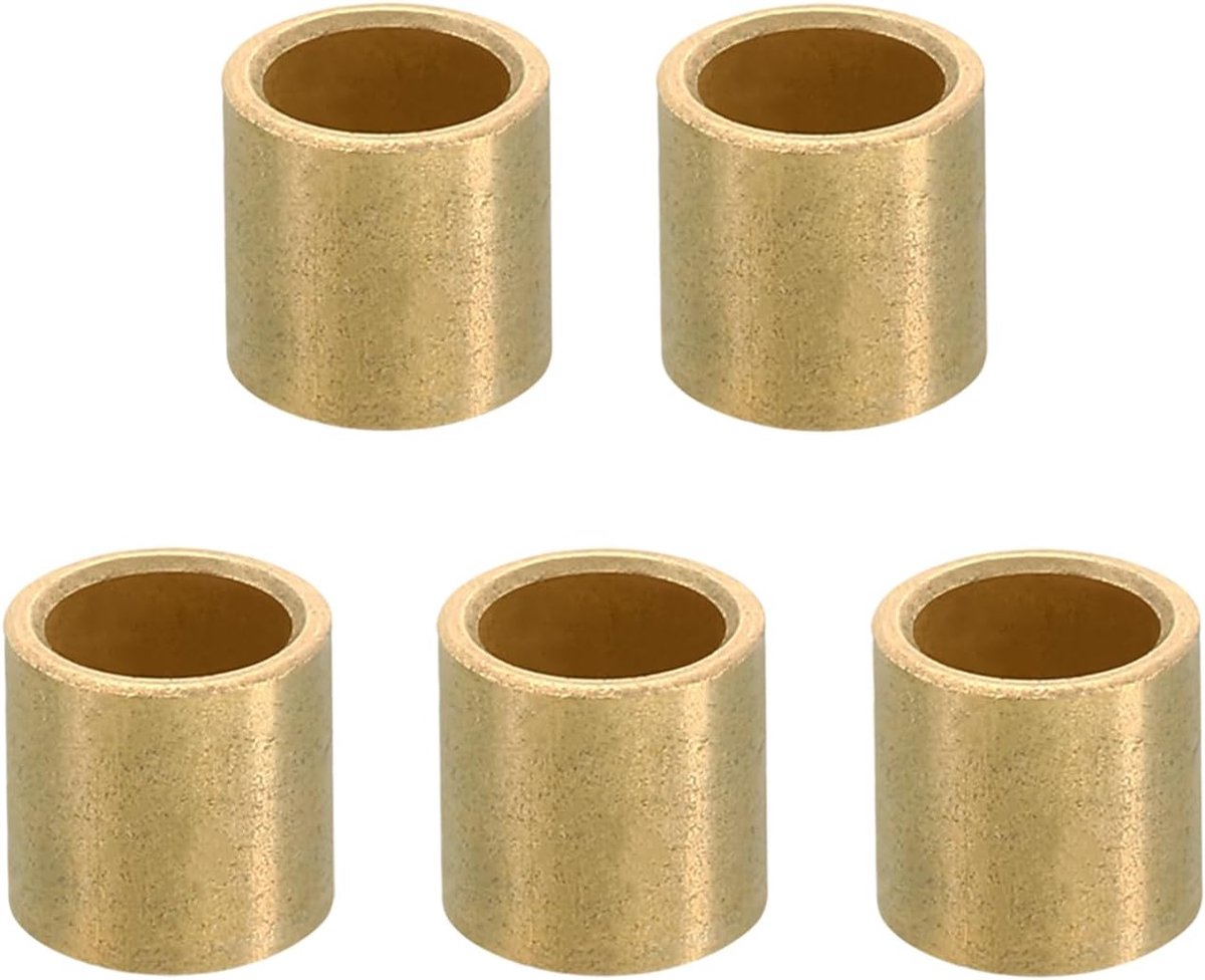 M6 messing afstandhouders, 5 stuks metalen afstandhouders messing 6 mm ID x 8 mm OD x 8 mm L messing afstandhouder schroefafstandhouder voor 1/4 inch of M6 schroefbouten