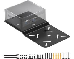 PC VESA / muur / onder bureau houder compatibel met Intel NUC, geschikt voor Intel NUC Gen 13 Pro 12 Pro 11 10 8 7 6 5, kabelmanagement inbegrepen (zwart)