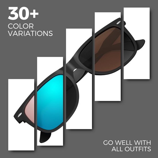 Zonnebril Heren - Polarized Bril - Outdoor Activiteiten - 100% UV Bescherming - 14.8 cm - Zwart — afbeelding 3