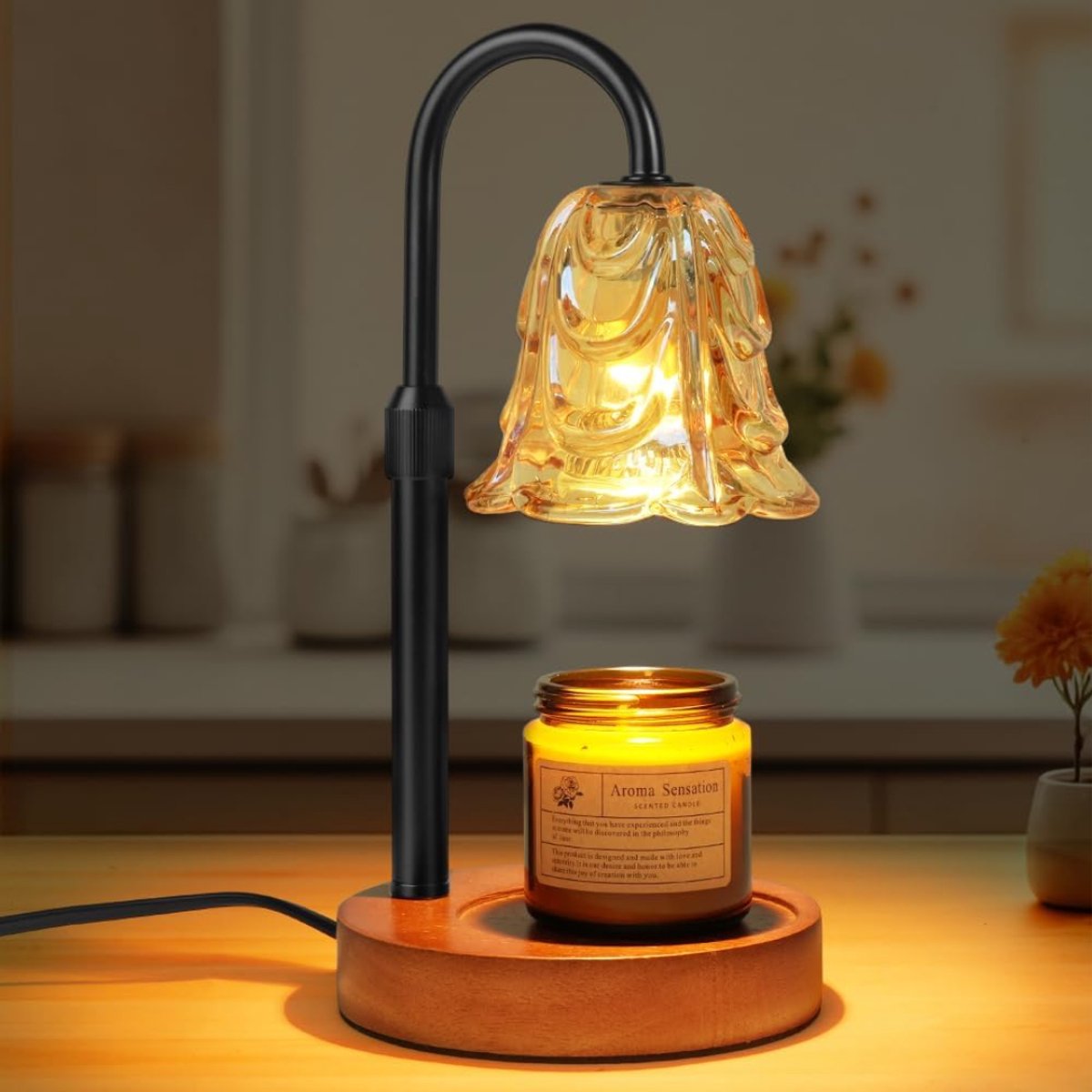 ZRNS® Kaars Warmer Lamp - Tafellamp - Elektrische Kaarslamp - Met Dimmer en Gloeilampen