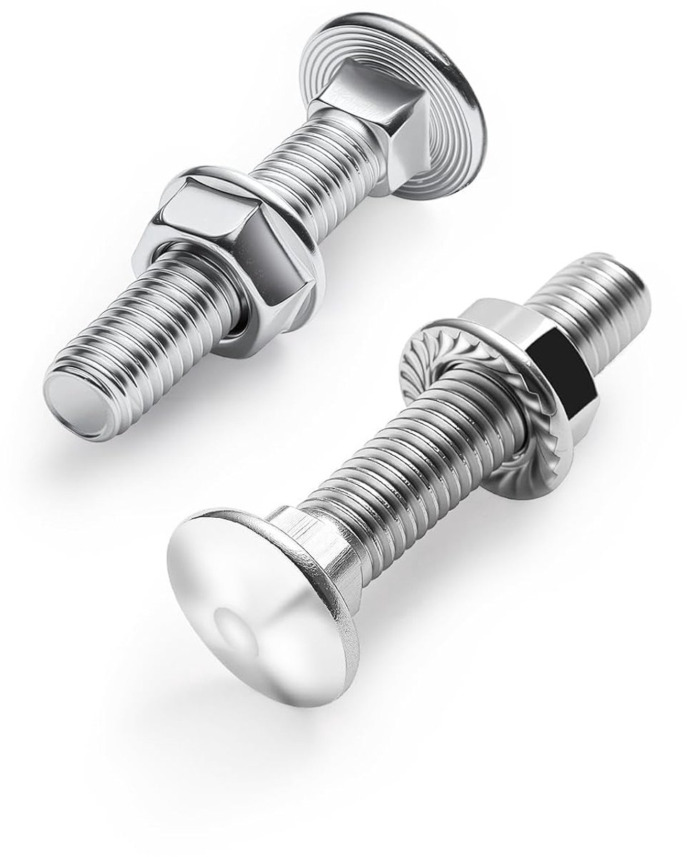 30 stuks slotschroeven, M5 x 30 mm, slotschroeven, DIN 603 met zeskantige flensmoer, M5, moer, torbandschroeven, veel gebruikt in elektronica, machinebouw, bouw, woondecoratie