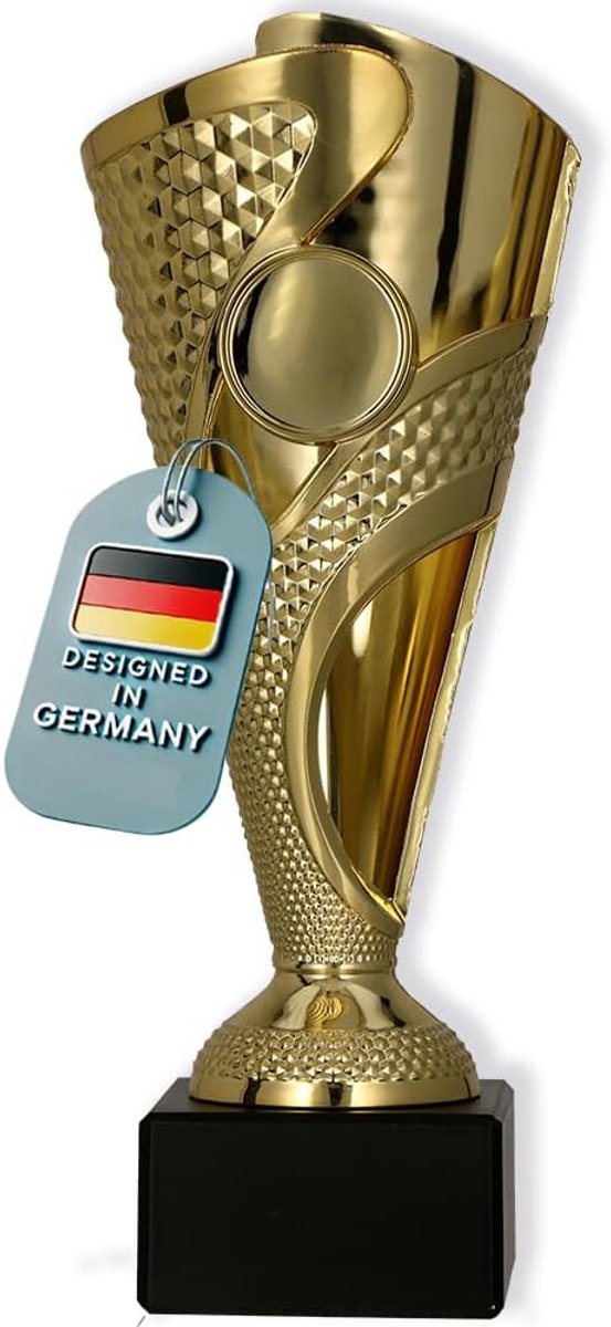 Voetbaltrofee – Personaliseerbare Beker (165 mm, 265 g) – Ideale Prijs voor Toernooien, Scholen en Sportevenementen – Voet van Steen