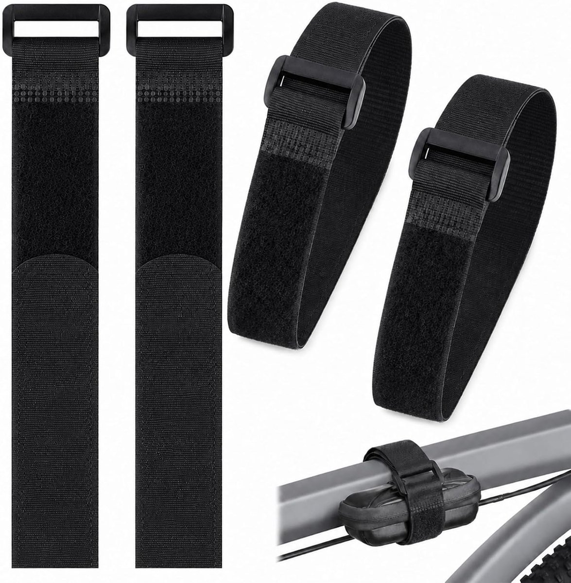 verstelbare fiets vastriemen met haken, robuuste spanriemen 5x80cm antislip bevestigingsriemen geschikt voor voertuigtransport
