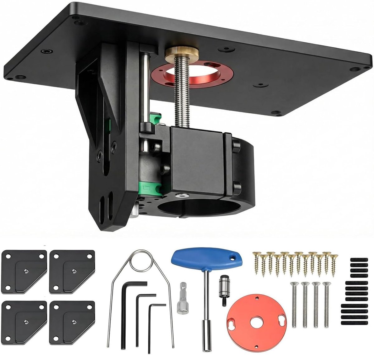 freestafel voor bovenfrees, routertafel lift kit, trimmachine, omgekeerde lifttafel, router lift omgekeerde heftafel, freestafel, voor houtbewerking voor kleine trimmachines