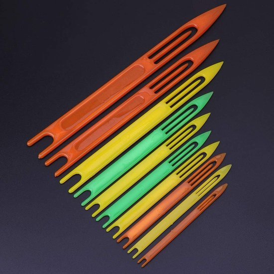 10Pcs Herstellen Weven Visnet Naald Netting Naald Shuttles Visnet Netting Naald Reparatie Netto Lijn Plastic Shuttles — afbeelding 3