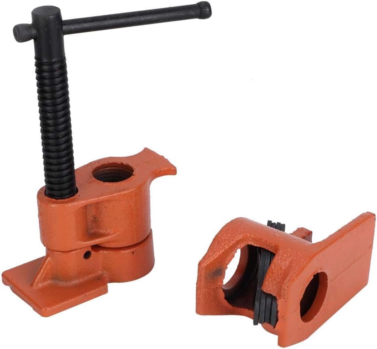 1/2 Inch Pijpklem voor Houtbewerking, Heavy Duty Pijpklem Vise Armatuur Set Houtbewerking Gegoten Staal Hout Lijmen Pijp Hout Vaste Klem voor Houtbewerking Sanitair Aansluiten en Bevestiging