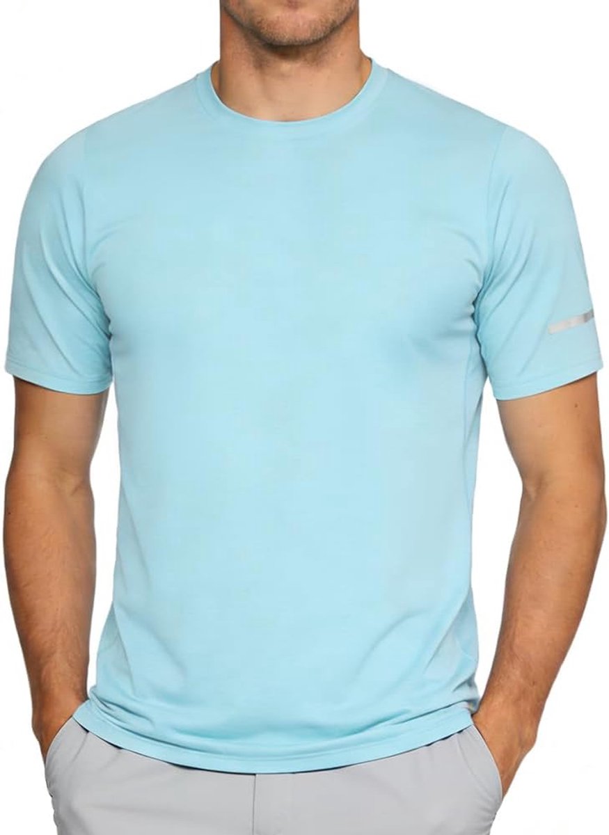 Rash Guard T-shirts met korte mouwen UPF 50+ zonwering shirt met korte mouwen zweetafvoerend Rash Guard Vest Sneldrogend Running Sport Gym Tops Compressie korte mouw zwemmen T-shirts