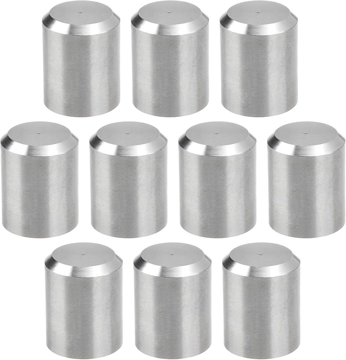 Store 10 stks Trim Handreling End Caps 304 Rvs Ronde Leuning Eindkappen Vervanging Deel OD 12mm ID 10mm Lengte 15mm Hand Rail End Cover
