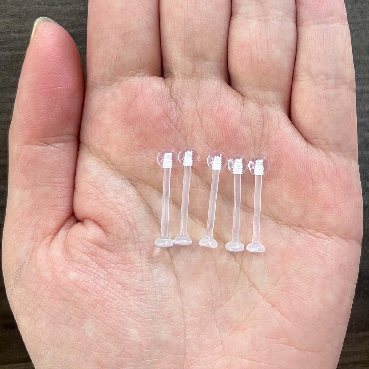 1.6mm Bioplast Doorzichtige Platte Tong Tepelring Flexibele Vasthouders Spacers Labret Bar