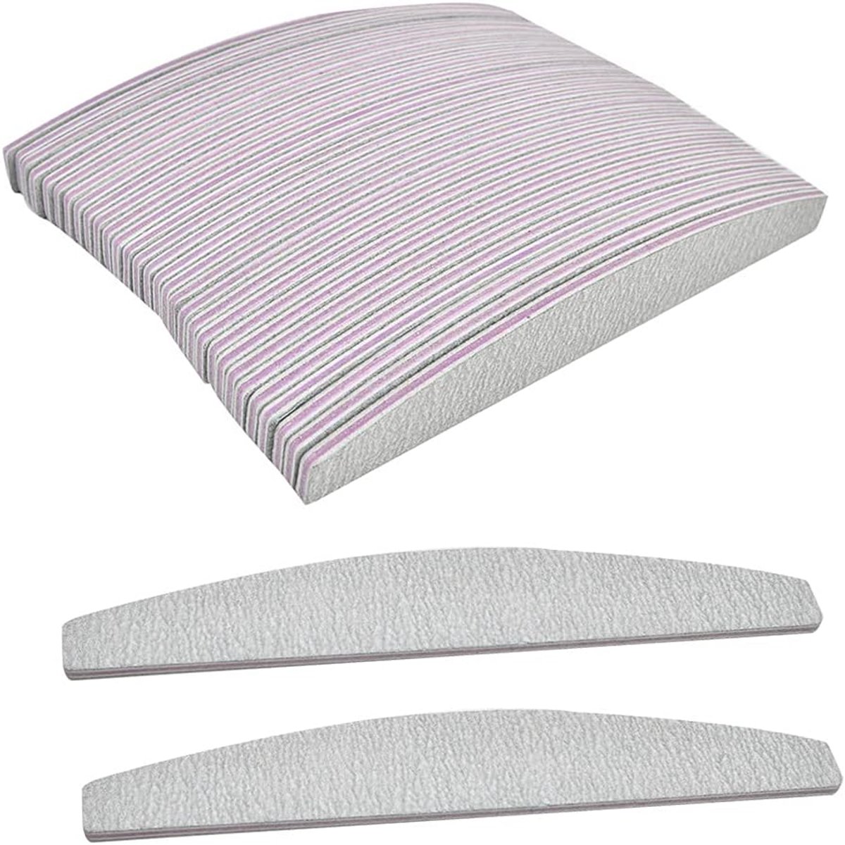 Nagelvijlen 100/180 Grit Dubbelzijdige Emery Board Nail File Acryl Gel Natuurlijke Nail Styling Tools Huisdier Grooming Gereedschap voor Thuis en Salon Gebruik