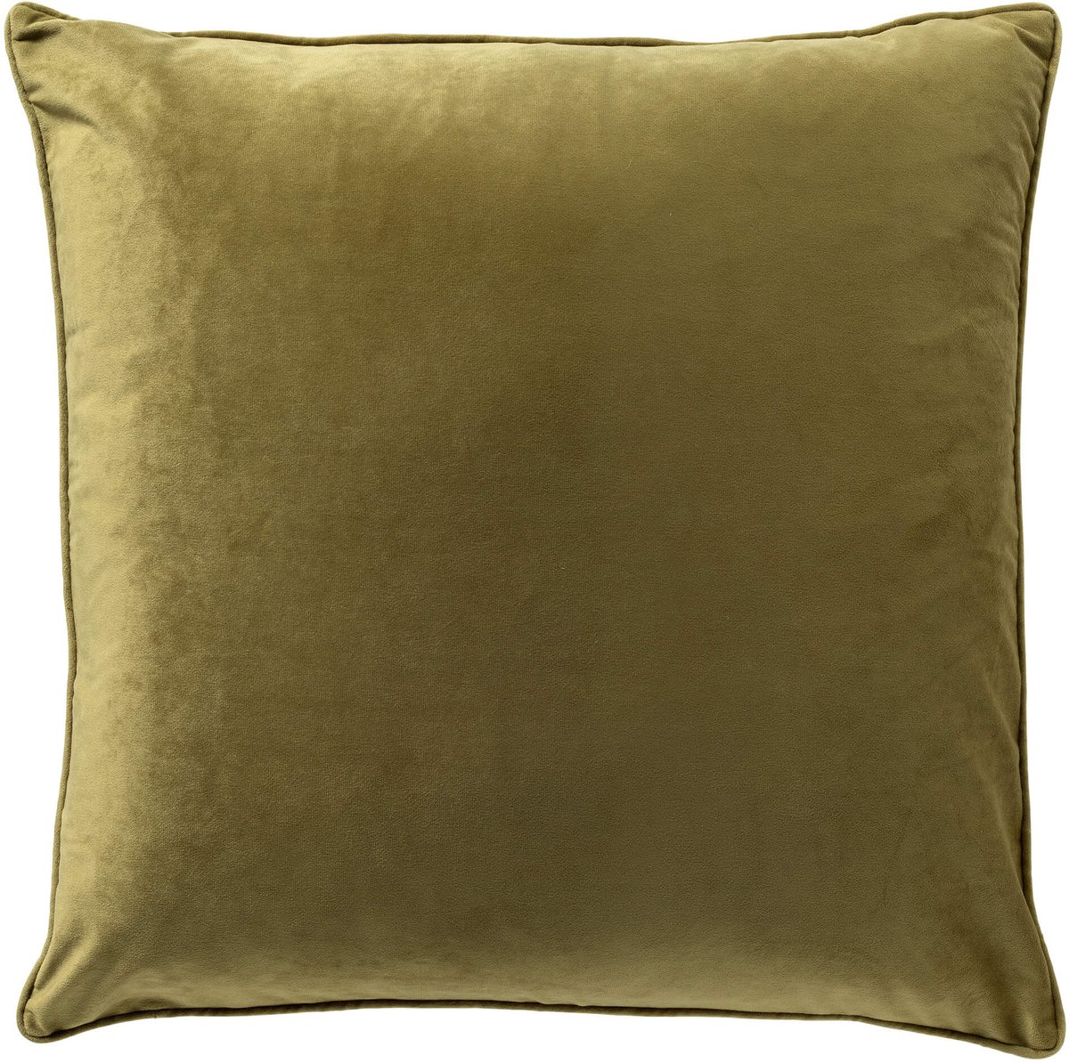 Dutch Decor FINN - kussenhoes 45x45 cm - velvet - effen kleur - Green Moss - groen - met rits - zonder binnenkussen