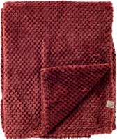 Dutch Decor - MICKY - plaid 150x200 cm - fluffy - Merlot - rood