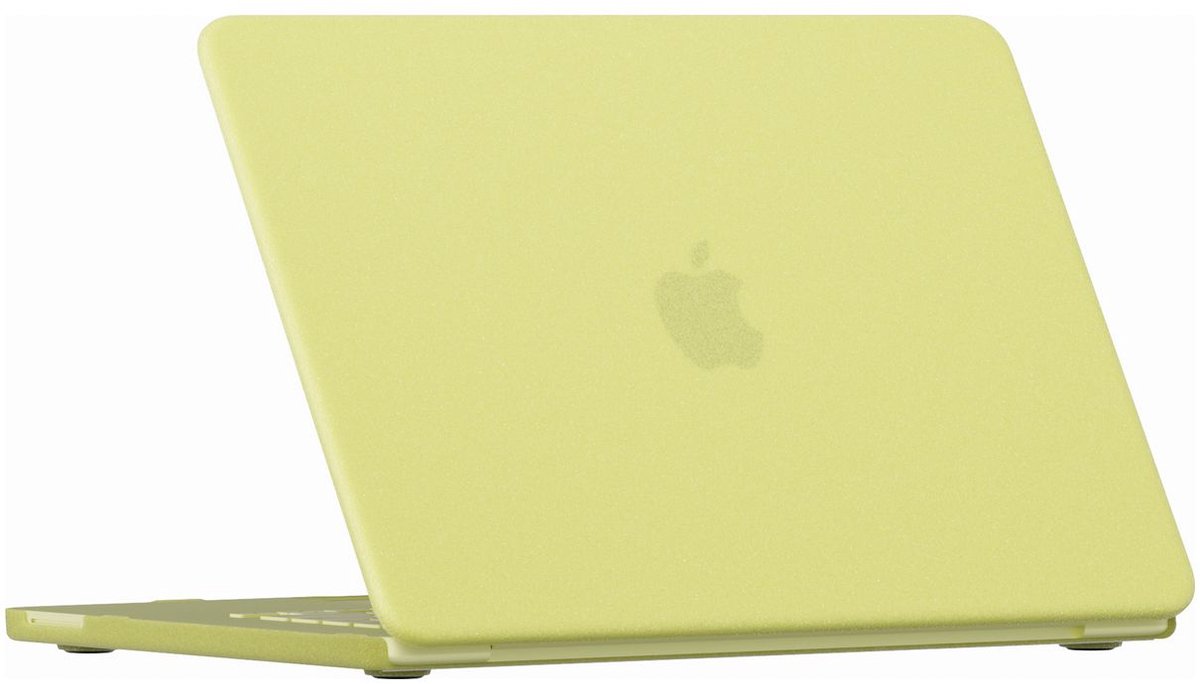Mobigear Laptophoes geschikt voor Dunne Apple MacBook Neo 13 Inch (2026) Hoes Hardshell Laptopcover MacBook Case | Mobigear Ultra Thin - Citrus - Model A3404 | Geel