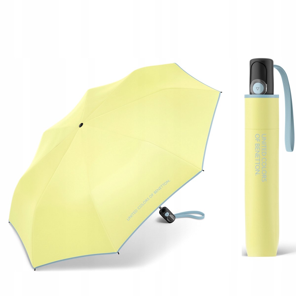 BENETTON Automatische handtassen Parasol Geel met contrasterende rand