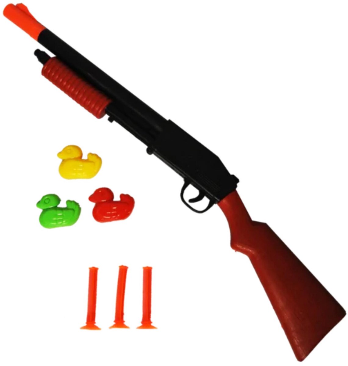 Cowboy geweer - pistool met zachte peilen en eendjes - 56 cm - speelgoed