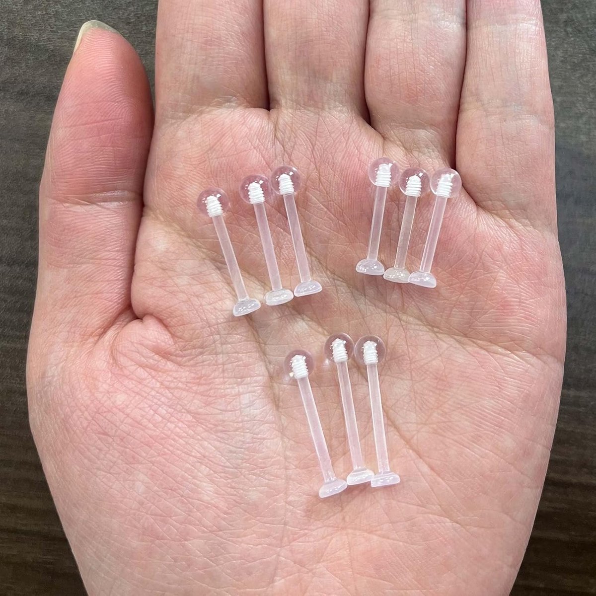 1.6mm Bioplast Doorzichtige Platte Tong Tepelring Flexibele Vasthouders Spacers Labret Bar